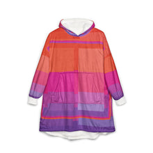 Carica l'immagine nel visualizzatore di Gallery, Coperta con cappuccio linea-Arcani maggiori arancio viola verde-