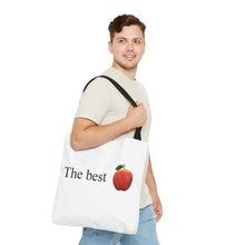 Load image into Gallery viewer, Graphic Tote Bag – "RED COLOR" Cosmetic Makeup Print