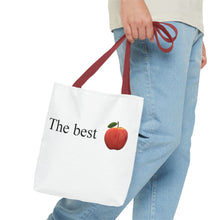 Load image into Gallery viewer, Graphic Tote Bag – "RED COLOR" Cosmetic Makeup Print