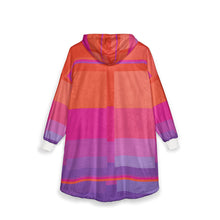 Carica l'immagine nel visualizzatore di Gallery, Coperta con cappuccio linea-Arcani maggiori arancio viola verde-