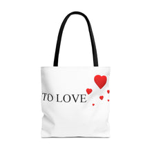 Load image into Gallery viewer, Graphic Tote Bag – "RED COLOR" Cosmetic Makeup Print