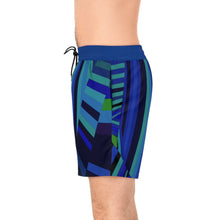 Carica l'immagine nel visualizzatore di Gallery, Men's Mid-Length Swim Shorts (AOP) Laila Lago & C. by I.A.