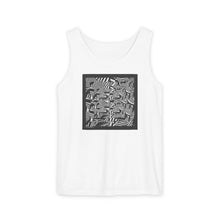 Carica l'immagine nel visualizzatore di Gallery, Abstract Monochrome Square Tank — Geometric Black & White Art