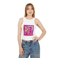Load image into Gallery viewer, Colorful Abstract Art Racer Tank Top for Women | Summer Style, Yoga, Festival Wear, Gift, Casual Outfit