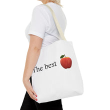 Load image into Gallery viewer, Graphic Tote Bag – "RED COLOR" Cosmetic Makeup Print