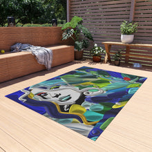 Load image into Gallery viewer, Outdoor Rug — Colorful Abstract Mermaid Garden Patio Mat
