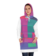 Carica l'immagine nel visualizzatore di Gallery, Abito con cappuccio linea -Arcani maggiori verde rosa-