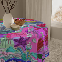 Carica l'immagine nel visualizzatore di Gallery, Tovaglia con stampa artistica linea -Vita sottomarina-