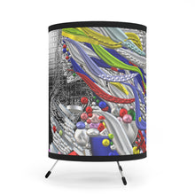 Carica l'immagine nel visualizzatore di Gallery, Lampada con stampa artistica linea-il vento il sole-