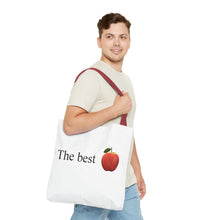 Load image into Gallery viewer, Graphic Tote Bag – "RED COLOR" Cosmetic Makeup Print