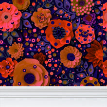 Carica l'immagine nel visualizzatore di Gallery, Carta da parati linea Una casa nel bosco