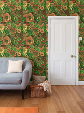 Carica l'immagine nel visualizzatore di Gallery, Carta da parati linea Una casa nel bosco