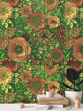 Carica l'immagine nel visualizzatore di Gallery, Carta da parati linea Una casa nel bosco