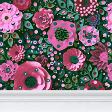 Carica l'immagine nel visualizzatore di Gallery, Carta da parati linea Una casa nel bosco