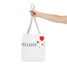 Load image into Gallery viewer, Graphic Tote Bag – "RED COLOR" Cosmetic Makeup Print