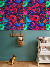 Carica l'immagine nel visualizzatore di Gallery, Carta da parati linea Una casa nel bosco