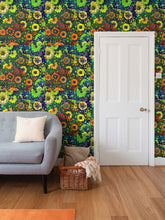 Carica l'immagine nel visualizzatore di Gallery, Carta da parati linea Una casa nel bosco