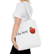 Load image into Gallery viewer, Graphic Tote Bag – "RED COLOR" Cosmetic Makeup Print