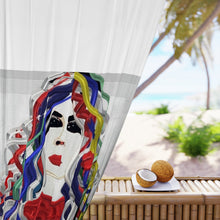 Load image into Gallery viewer, Tenda con stampa artistica linea-IRIS-