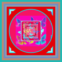 Carica l'immagine nel visualizzatore di Gallery, Foulard artistico in seta linea Contrasti