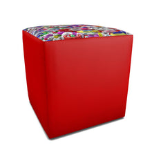 Load image into Gallery viewer, Pouffe con stampa artistica linea Le perle