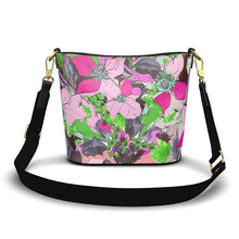 Carica l'immagine nel visualizzatore di Gallery, Borsa in pelle a tracolla Linea I fiori (Fatta a a mano artigianalmente)