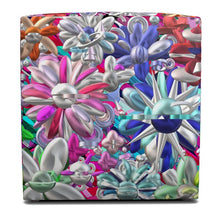 Carica l'immagine nel visualizzatore di Gallery, Pouffe con stampa artistica linea I fiori