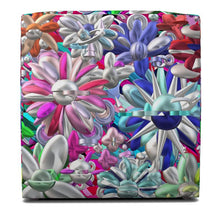 Carica l'immagine nel visualizzatore di Gallery, Pouffe con stampa artistica linea I fiori