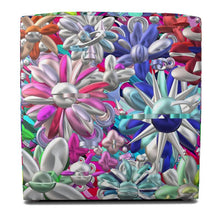 Carica l'immagine nel visualizzatore di Gallery, Pouffe con stampa artistica linea I fiori