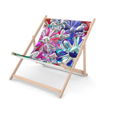 Load image into Gallery viewer, Sdraio doppia con stampa artistica linea I fiori