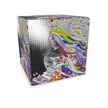 Carica l'immagine nel visualizzatore di Gallery, Elegante cubo con stampa artistica linea -IL VENTO IL SOLE-