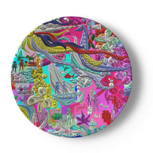 Load image into Gallery viewer, Piatto da collezione con stampa artistica linea -Vita sottomarina -