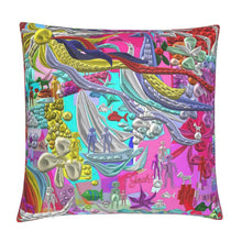 Load image into Gallery viewer, Copertina per cuscino linea -Vita sottomarina-