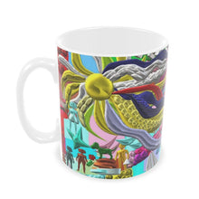 Carica l'immagine nel visualizzatore di Gallery, Tazza con stampa artistica linea -Vita sottomarina-