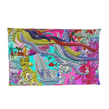 Load image into Gallery viewer, Federa con stampa artistica linea -Vita sottomarina-