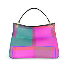 Carica l'immagine nel visualizzatore di Gallery, Borsa in pelle linea-Arcani Maggiori verde rosa-