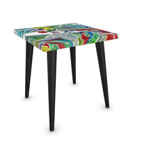 Carica l'immagine nel visualizzatore di Gallery, Tavolino laterale con stampa artistica linea -Mistery-