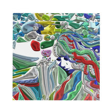 Carica l'immagine nel visualizzatore di Gallery, Tavolino laterale con stampa artistica linea -Mistery-