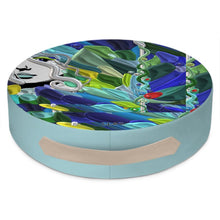 Carica l'immagine nel visualizzatore di Gallery, Cuscino pavimento rotondo personalizzato linea-IL FIUME DI GALATEA-