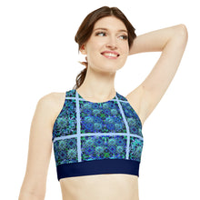 Carica l'immagine nel visualizzatore di Gallery, High Neck Crop Bikini Top (AOP) LailaLago & C. by I.A.