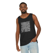 Carica l'immagine nel visualizzatore di Gallery, Abstract Monochrome Square Tank — Geometric Black & White Art