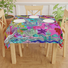 Carica l'immagine nel visualizzatore di Gallery, Tovaglia con stampa artistica linea -Vita sottomarina-