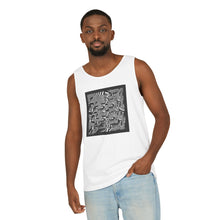 Carica l'immagine nel visualizzatore di Gallery, Abstract Monochrome Square Tank — Geometric Black & White Art