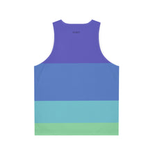 Carica l'immagine nel visualizzatore di Gallery, Striped Pastel Tank Top — Blue Gradient All-Over Print