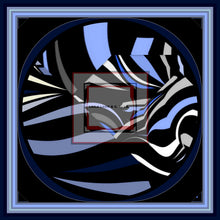 Carica l'immagine nel visualizzatore di Gallery, Foulard di seta  linea Donna riflessi città