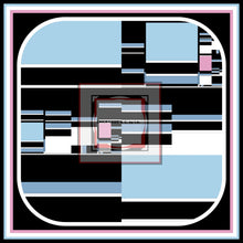 Carica l'immagine nel visualizzatore di Gallery, Foulard  in seta linea Il mare dentro