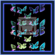 Carica l'immagine nel visualizzatore di Gallery, Foulard in seta linea Farfalle