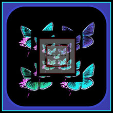 Carica l'immagine nel visualizzatore di Gallery, Foulard in seta linea Farfalle