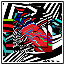 Carica l'immagine nel visualizzatore di Gallery, Foulard in seta linea Mai invisibili