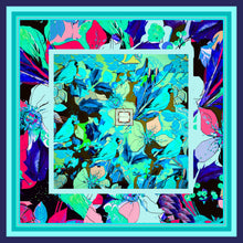 Carica l'immagine nel visualizzatore di Gallery, Foulard in seta linea I fiori